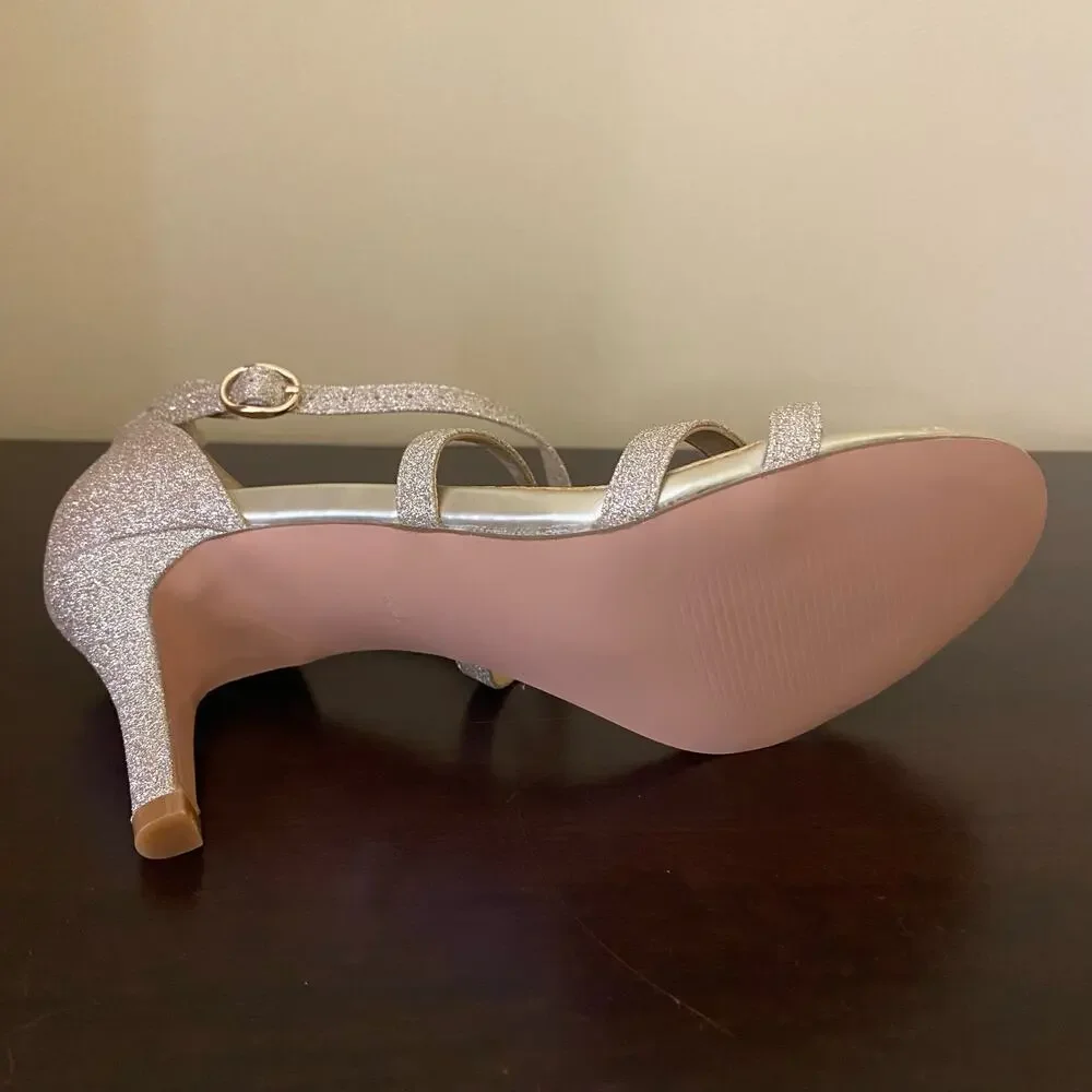 IDIFU Women's Heels Ankle‎ Strap Wedding Shoes